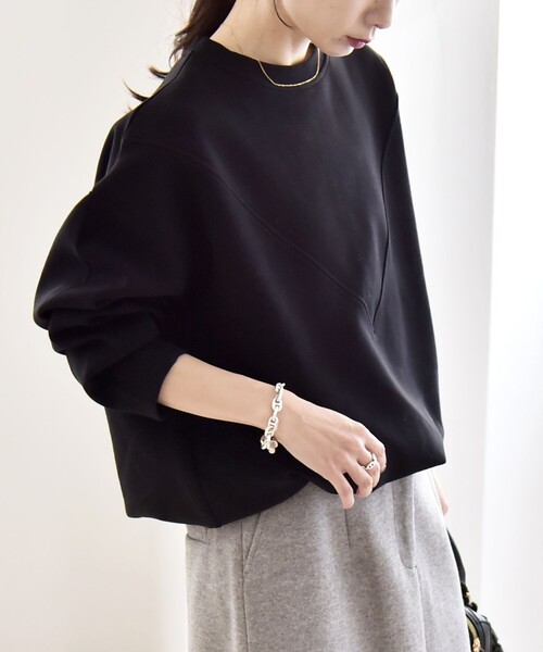 quaranciel トレーナー スウェット quaranciel:「洗濯機可能」ポンチ V