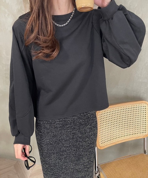 Myu（ミュー） トレーナー スウェット ショート丈ルーズスウェット