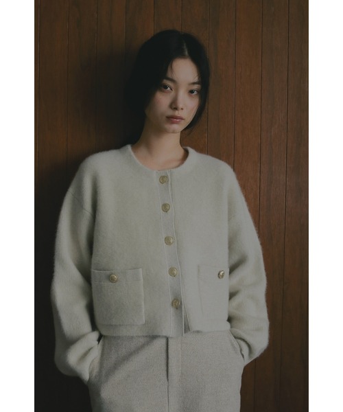 A part by（アパートバイ） カーディガン CNラクーンコンキンボタン