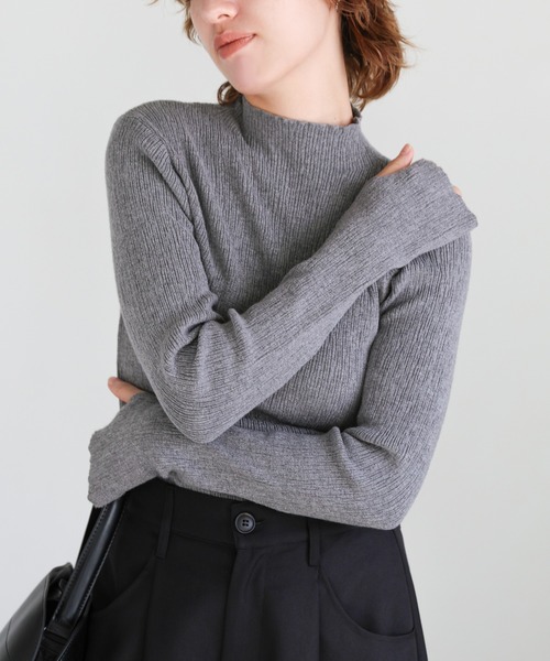 select MOCA（セレクトモカ） tシャツ 「6色展開」ニュアンスリブプチ