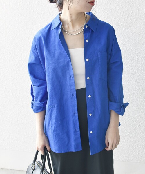 SHIPS any ブラウス シャツ any:「洗濯機可能」コットン レギュラー