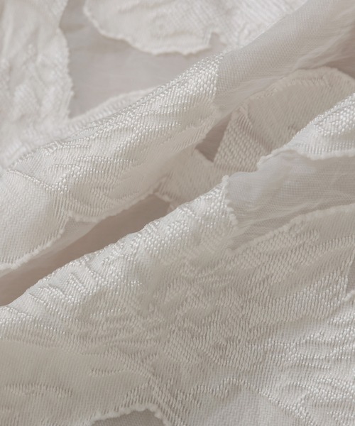 Fit more（フィットモア） ジャガードパフスリーブチュニック