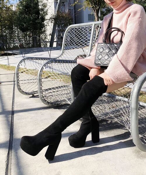 ESPERANZA（エスペランサ） ブーツ 「ラク盛り／ニーハイブーツ