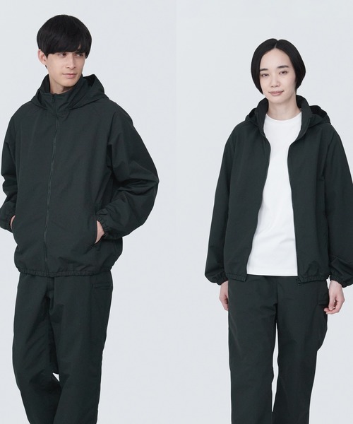 無印良品（MUJI） ナイロンブルゾン M ブラック メンズ : ZOZOTOWN