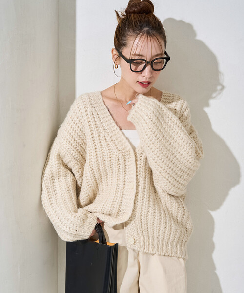 FREAK'S STORE（フリークスストア） カーディガン 限定展開 手編み風