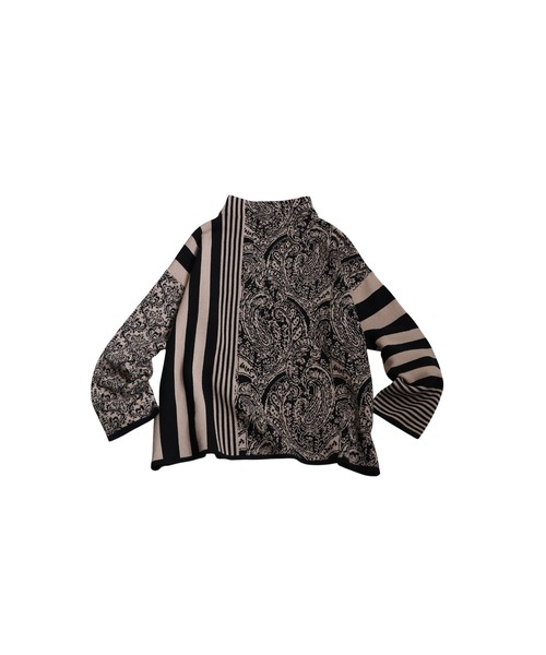 antiqua（アンティカ） ニット セーター アート柄ニット レディース