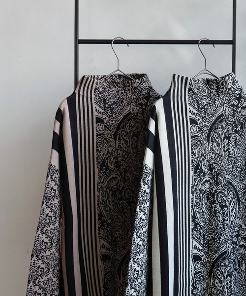 antiqua（アンティカ） ニット セーター アート柄ニット レディース