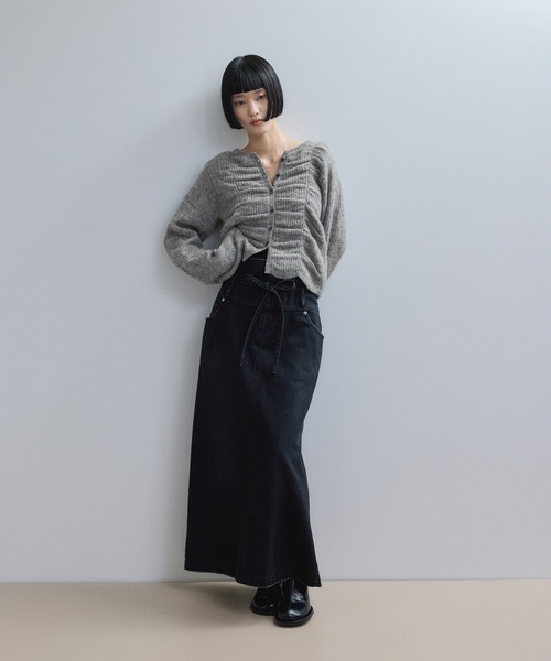 ADAM ET ROPE'（アダムエロペ） カーディガン 「WEB限定」ダブルモヘア