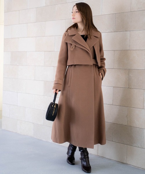 NOELA（ノエラ） トレンチコート コート 2WAYスタンドカラーウール