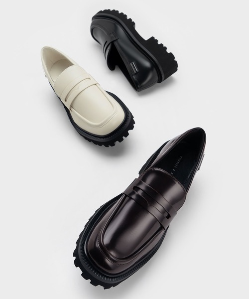 CHARLES ＆ KEITH（チャールズ&キース） ローファー カバードリッジ