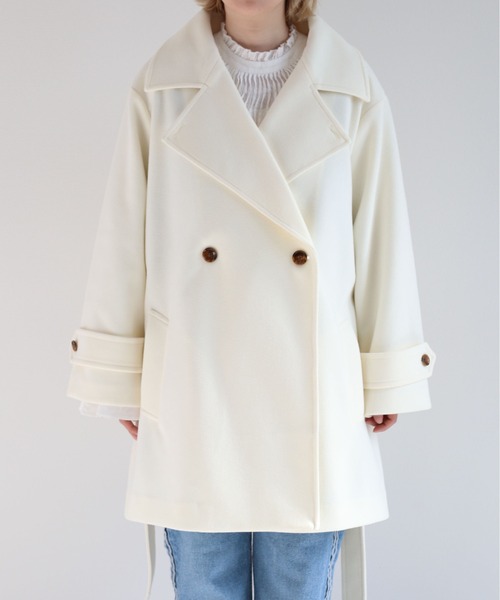 cepo（セポ） ピーコート pコート メルトンハイネックハーフコート