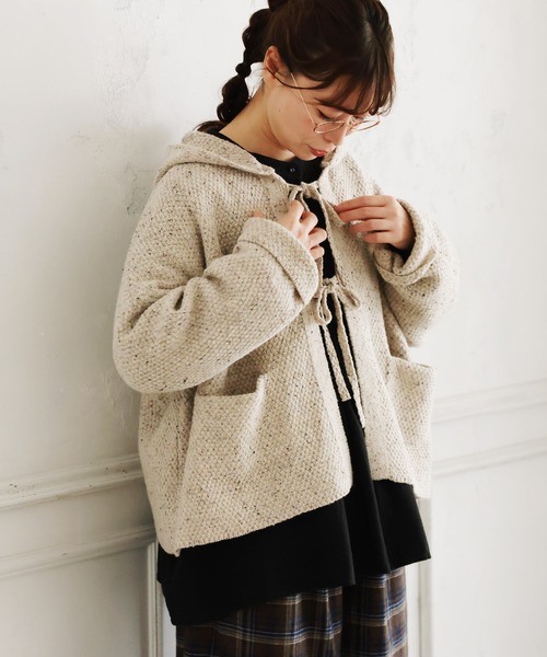 soulberry（ソウルベリー） カーディガン 秒で可愛い、結ぶニット