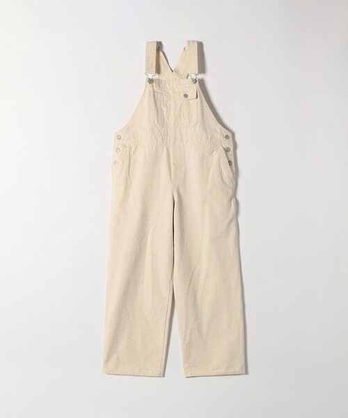 SHIPS any サロペット オーバーオール any:「洗濯機可能」ネップ