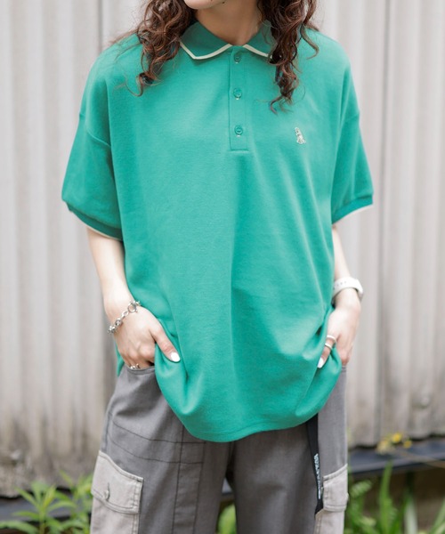 DOUBLE NAME（ダブルネーム） ポロシャツ ポロ 「m:rex」ミニ恐竜