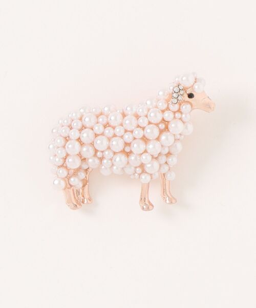 styiro（スタイロ） ブローチ カラーパールひつじブローチ レディース