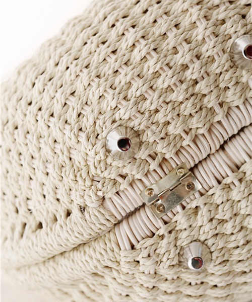 aimoha（アイモハ） かごバッグ カゴバッグ 貝殻夏かごバッグ (SS