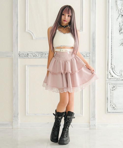 Diable baiser（ディアブルベーゼ） キャミソール リブレースビスチェ