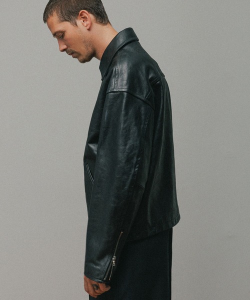 ADAM ET ROPE'（アダムエロペ） ブルゾン アウター ラムレザー ジップ