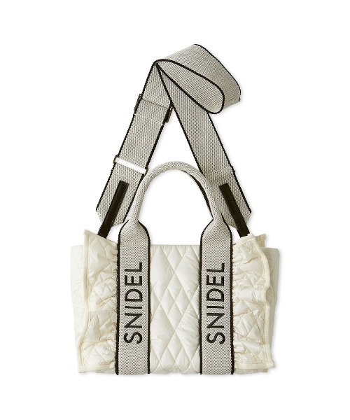 SNIDEL（スナイデル） ハンドバッグ フリルキルティングロゴバッグ