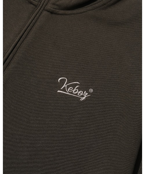 KEBOZ（ケボズ） トレーナー スウェット BB LOGO HALF ZIP SWEAT