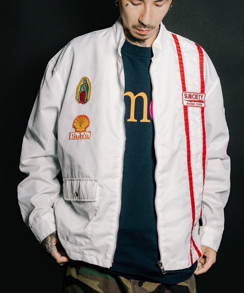 Subciety（サブサエティ） ナイロンジャケット Racing jkt メンズ