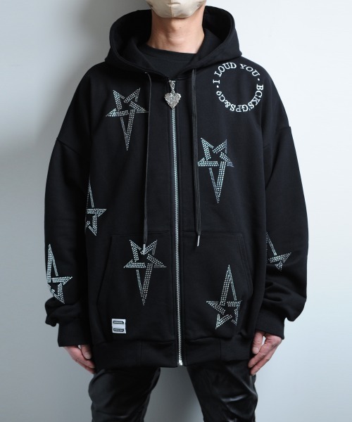 BACKSTAGE PASS（バックステージパス） パーカー GALAXY-PENTAGRAM