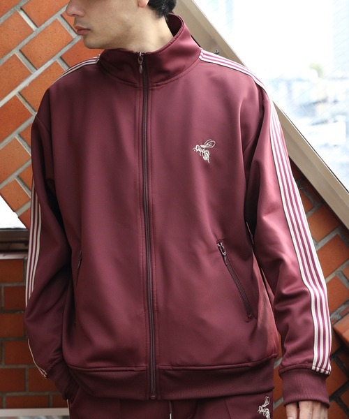 8 ジャージ 蜂 刺繍 サイドライン トラックジャケット メンズ