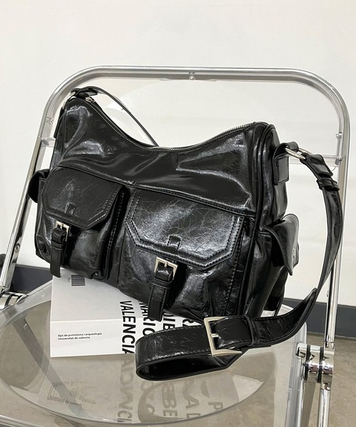 non-hedge（ノンヘッジ） ショルダーバッグ バッグ フラップポケット