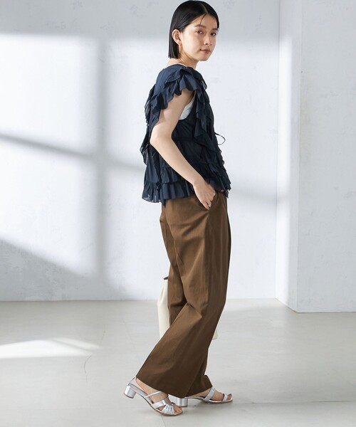 SHIPS（シップス） チノパン 「手洗い可能」ストレッチ チノ タック