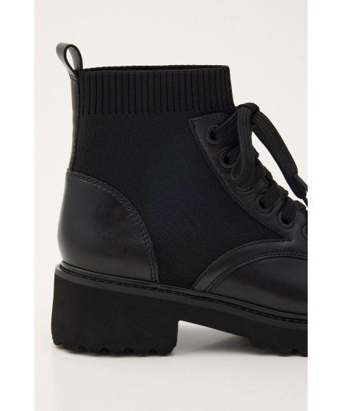 STACCATO（スタッカート） ブーツ リードニットコンビレースアップ