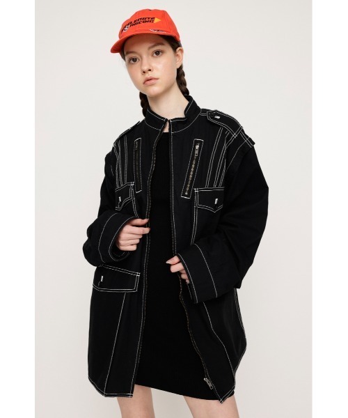 SLY（スライ） ミリタリージャケット モッズコート 2WAY OVER SAFARI