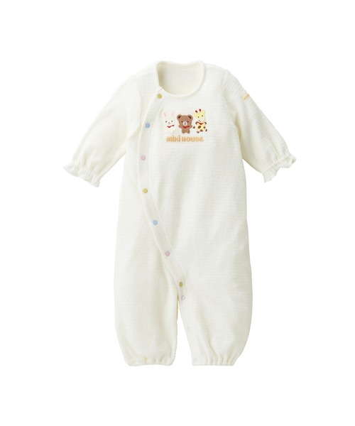 MIKI HOUSE（ミキハウス） ベビー服 ロンパース 無撚糸パイルどうぶつ