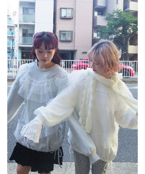 merry jenny（メリージェニー） トレーナー スウェット チュールパフ