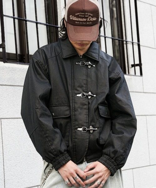 Bleme ブルゾン アウター ファイヤーマン 中綿ボリューム オイルド