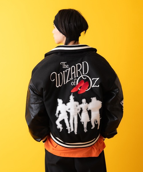 スタジャン a.p.o.v. オズの魔法使いモチーフワッペンウール＆合成皮革