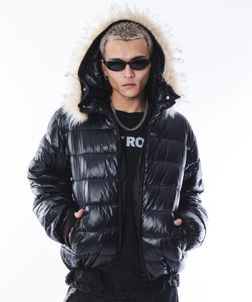 SHORT ROUND ダウンジャケット ダウン SHORT ROUND/2WAYシャイニー