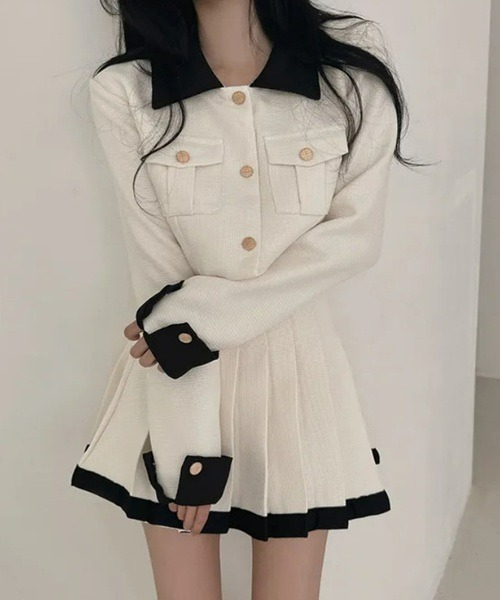 Ritomo De Ricco セットアップ ツイードジャケット＆スカート