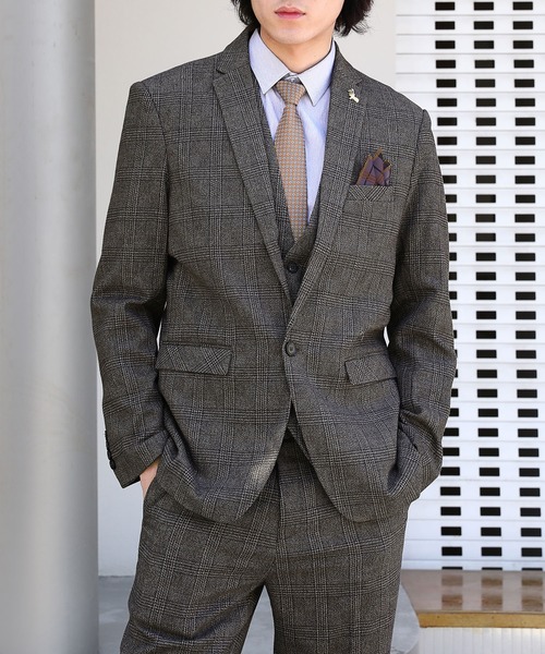 Cloudstyle セットアップ 「Cloudstyle」グレンチェック スリーピース