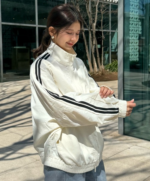 Ada. ブルゾン ジャンバー 「春先におすすめ」配色 2ライン Y2K ダブル