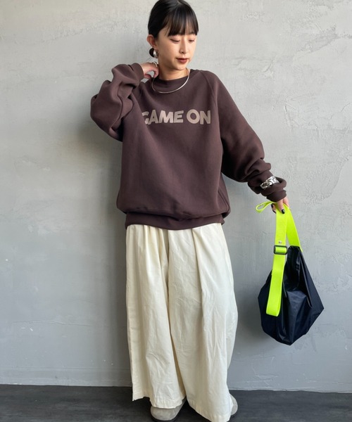 AMERICANA（アメリカーナ） トレーナー スウェット GAME ON フロッキー