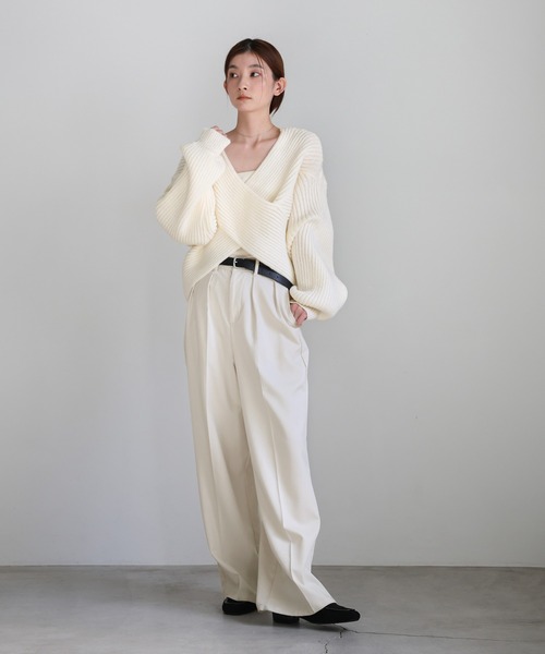 select MOCA（セレクトモカ） ニット セーター 2WAYクロスデザイン