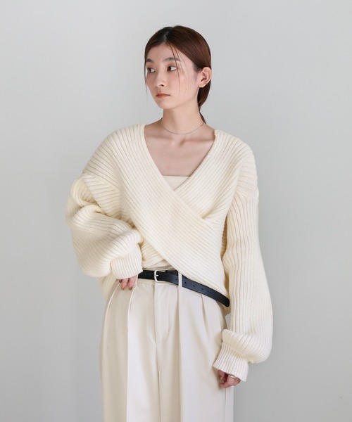 select MOCA（セレクトモカ） ニット セーター 2WAYクロスデザイン