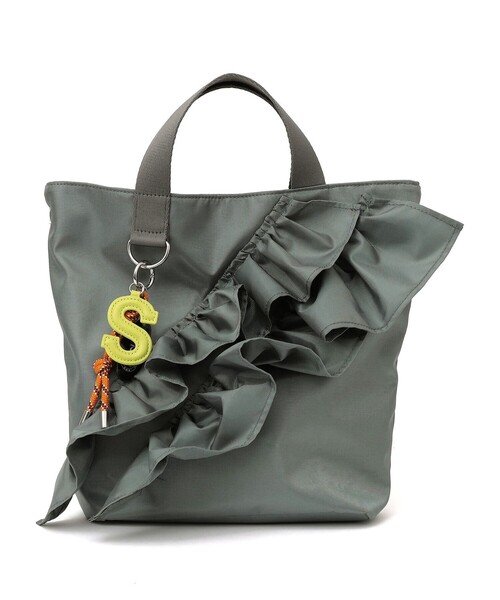 SHIPS（シップス） トートバッグ 「WEB限定」チャーム 付き フリル