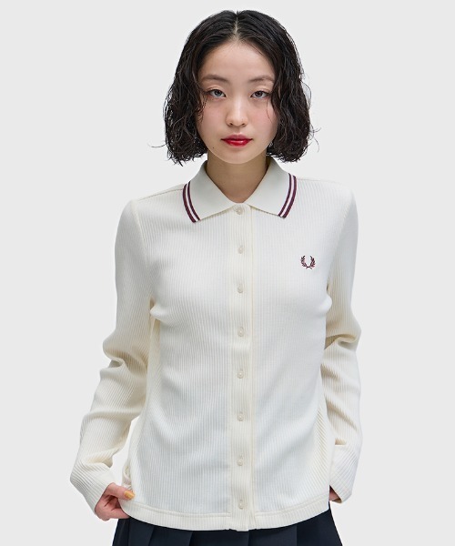 FRED PERRY（フレッドペリー） ポロシャツ ポロ Button Through Rib