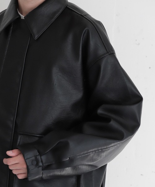 RAGEBLUE（レイジブルー） ブルゾン アウター SYNTHETIC LEATHER TRACK