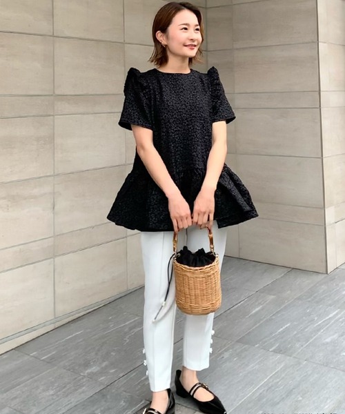 Fit more（フィットモア） ブラウス シャツ フラワージャガード