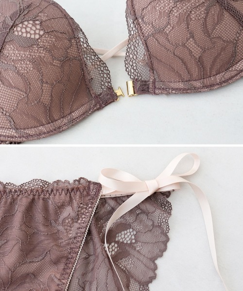 tu-hacci（ツーハッチ） ブラジャー ショーツセット ピオニーレース