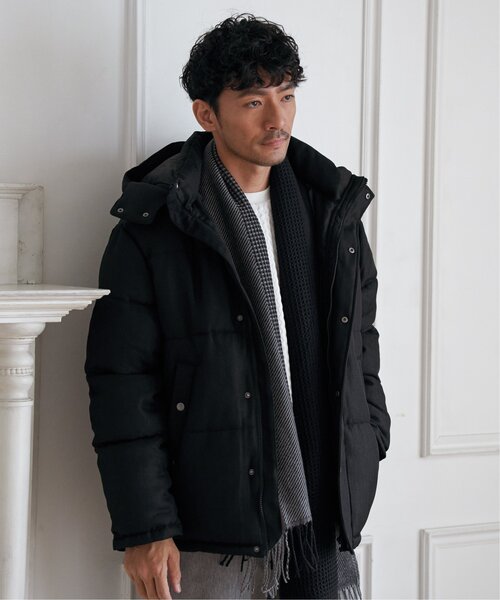 ikka（イッカ） ダウンジャケット ダウン sorona(R)ツイードライク