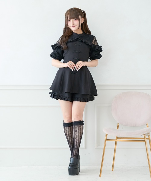 Palelfy ボレロ風チャイナコンビネゾン Palelfy ボレロ風チャイナ