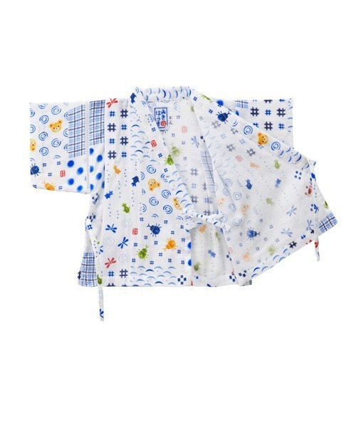 MIKI HOUSE（ミキハウス） 浴衣 パッチワーク柄 プッチー甚平スーツ